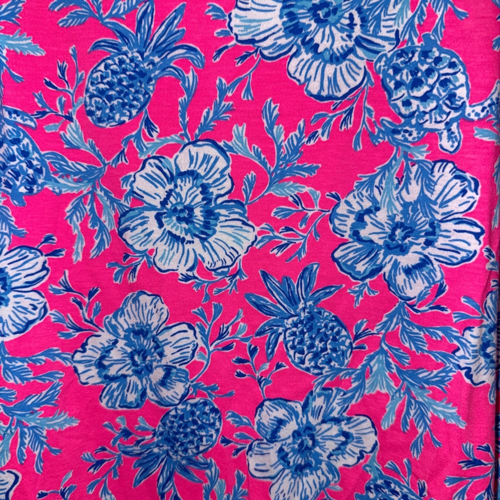 Lilly Pulitzer Cody Swing‎ T-Shirt Dress Size Large Roxie Pink Wave n Sea - Picture 6 of 6